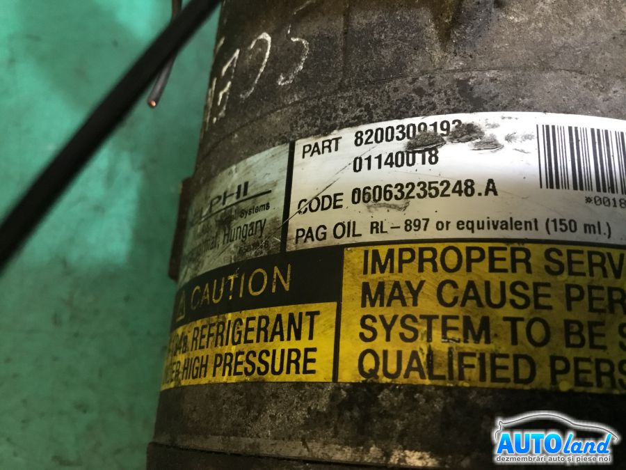 Compresor AC RENAULT SCENIC II (JM0/1_) 2003-2026 Cod 8200309193 