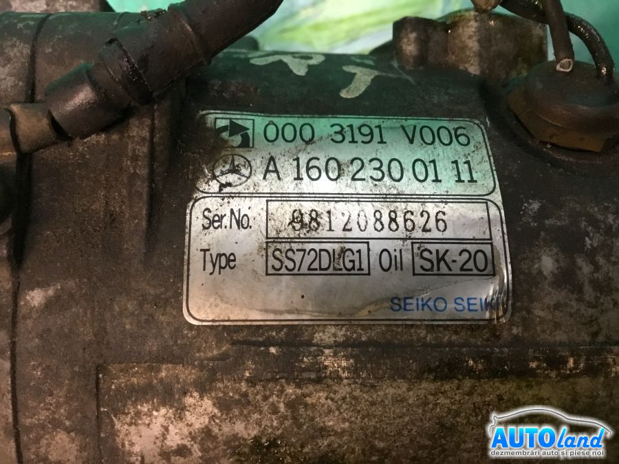 Compresor AC SMART CITY-COUPE (MC01) 1998-2004 Cod A1602300111 