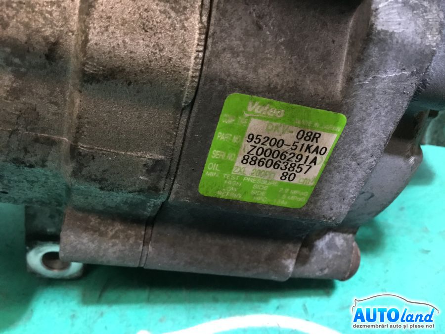 Compresor AC SUZUKI SPLASH 2008-2025 Cod 9520051KA0 