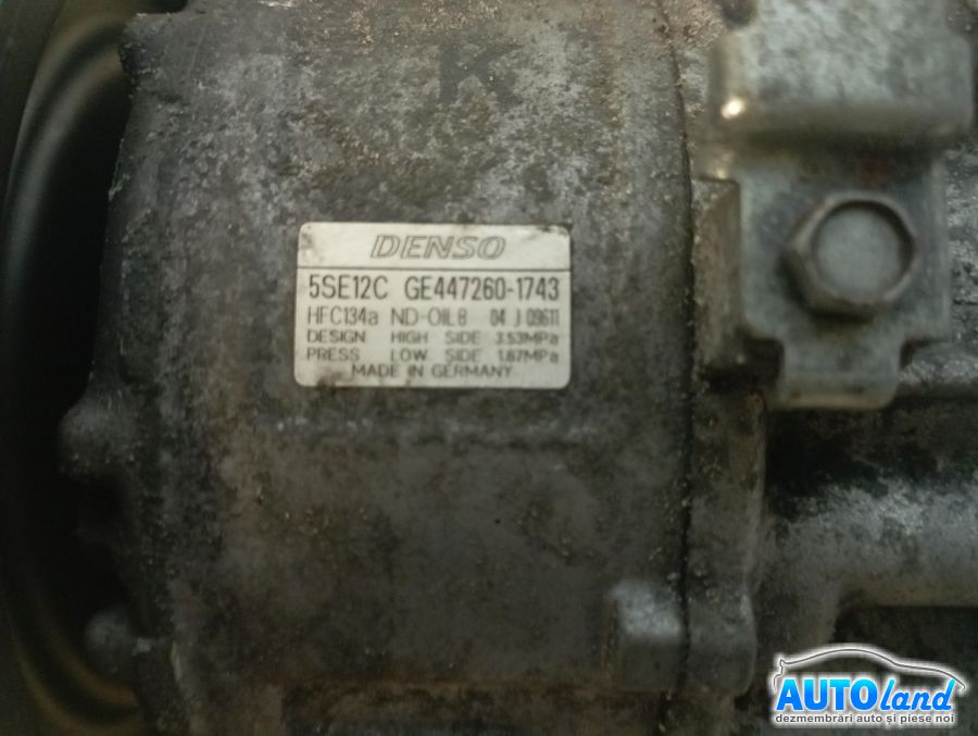 Compresor AC TOYOTA COROLLA Verso (ZER_,ZZE_) 2004-2025 Cod GE4472601743 