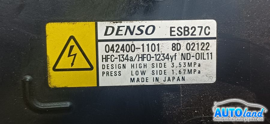 Compresor AC TOYOTA RAV 4 IV (ZSA4_,ALA4_) 2012-2026 Cod 0424001101 