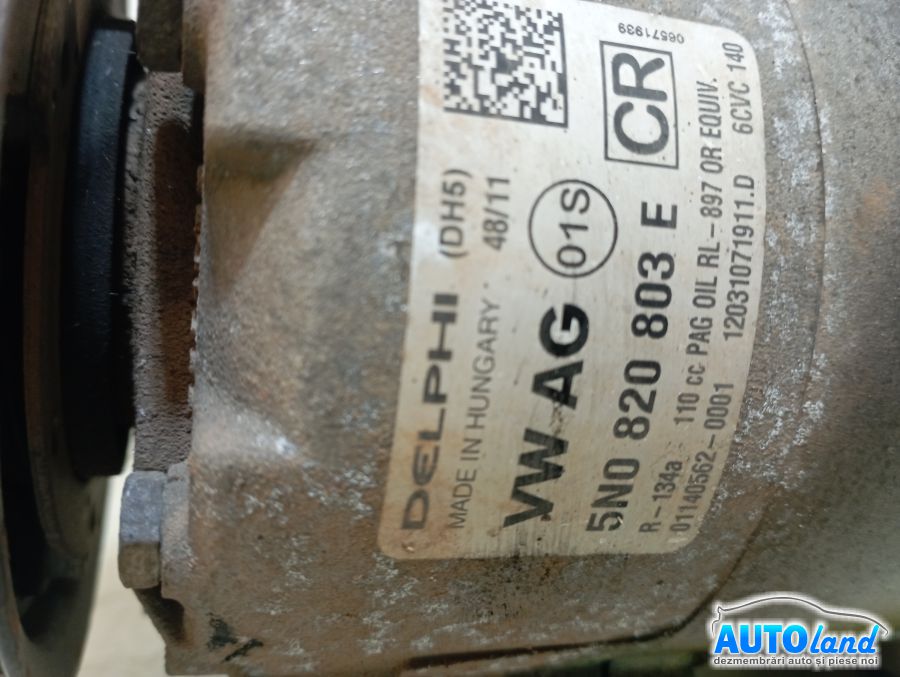 Compresor AC VOLKSWAGEN PASSAT (3AA,B7) 2011-2025 Cod 5N0820803E 