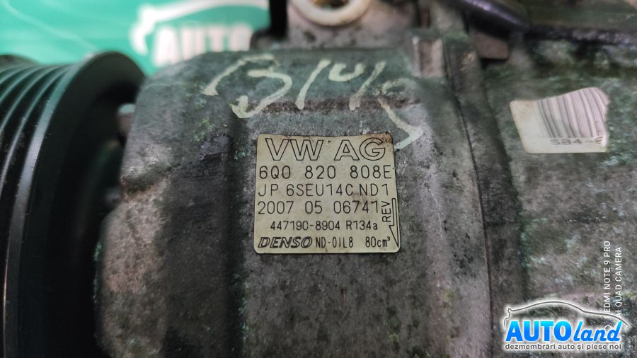 Compresor AC VOLKSWAGEN POLO (6R_) 2009-2025 Cod 6Q0820808E 