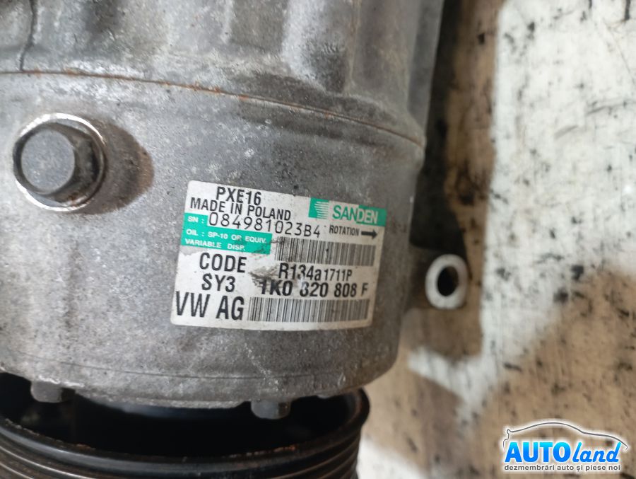 Compresor AC VOLKSWAGEN Touran I (facelift 2010) 2010-2015 Cod 1K0820808F 