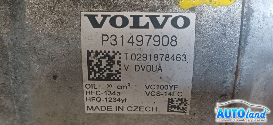 Compresor AC VOLVO XC40 (536) 2017-2026 Cod P31497908 