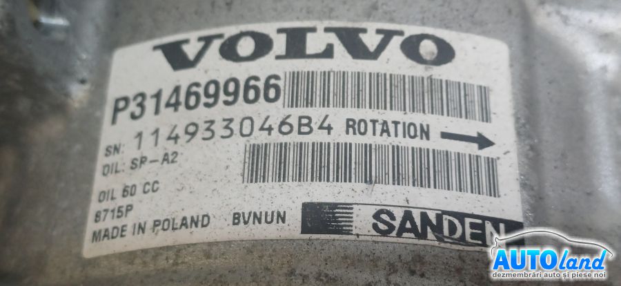 Compresor AC VOLVO XC90 II 2015-2026 Cod P31469966 