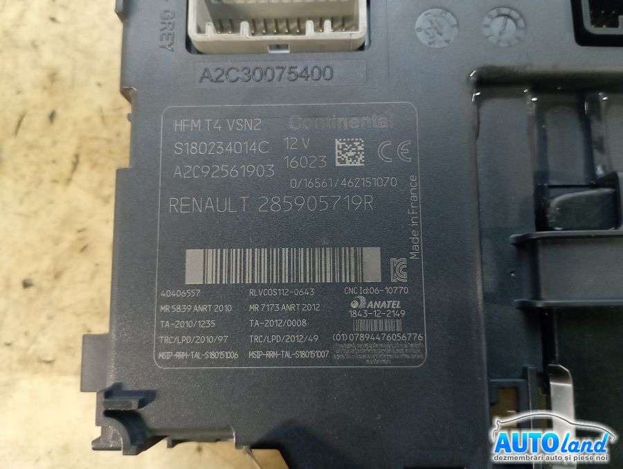 Contact cu Chei Auto RENAULT CAPTUR 2013-2025 Cod 285905719R 