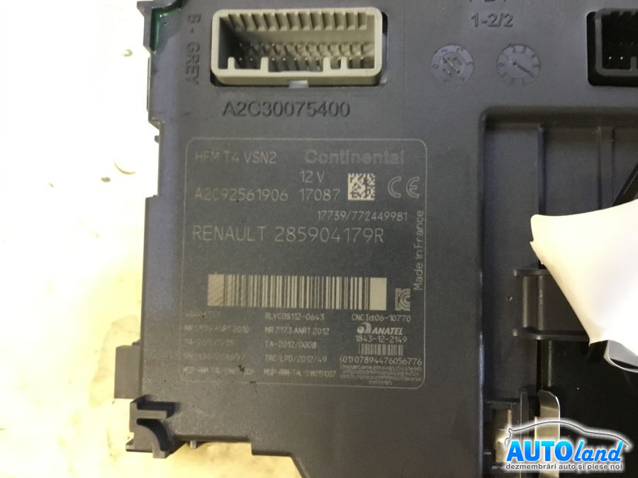 Contact cu Chei Auto RENAULT CLIO IV 2012-2025 Cod 285904179R 