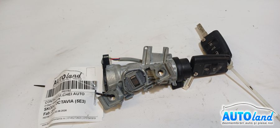 Contact cu Chei Auto SKODA OCTAVIA (5E3) 2012-2026 Cod 1K0905851B 