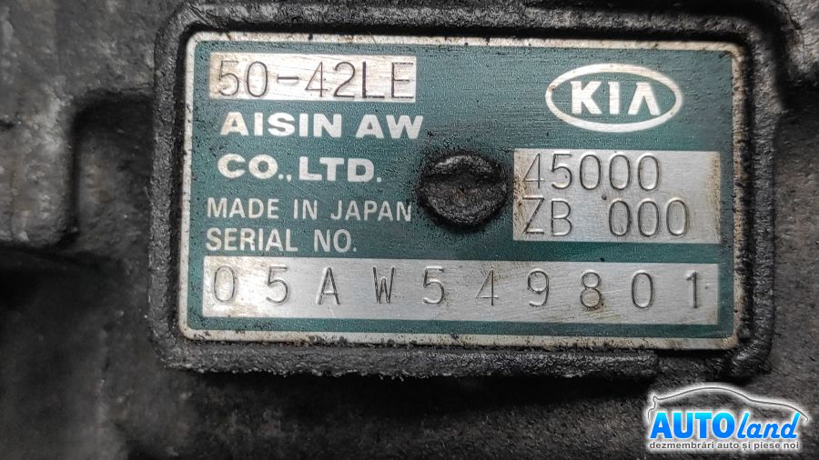 Cutie de viteza automata KIA SEDONA II 2001-2025 Cod 45000ZB000 