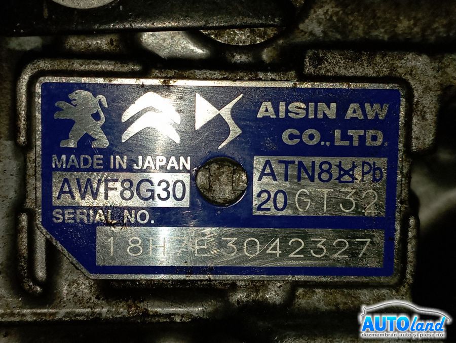 Cutie de Viteza Automata PEUGEOT 308 (4A_,4C_) 2007-2025 Cod ATN8 