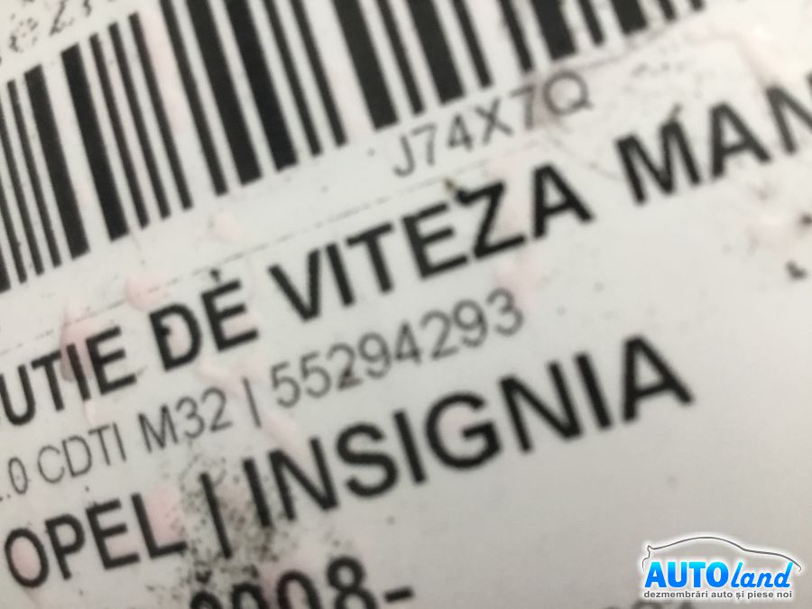 Cutie de Viteza Manuala OPEL INSIGNIA 2008-2025 Cod 55294293 