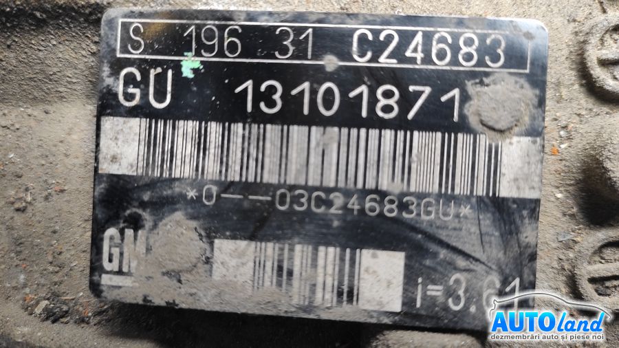 Cutie de viteza manuala OPEL VECTRA C 2002-2025 Cod 13101871 