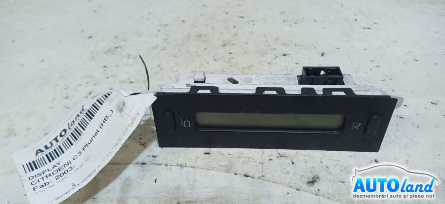 Display CITROEN C3 Pluriel (HB_) 2003-2026 Cod 9647409477 