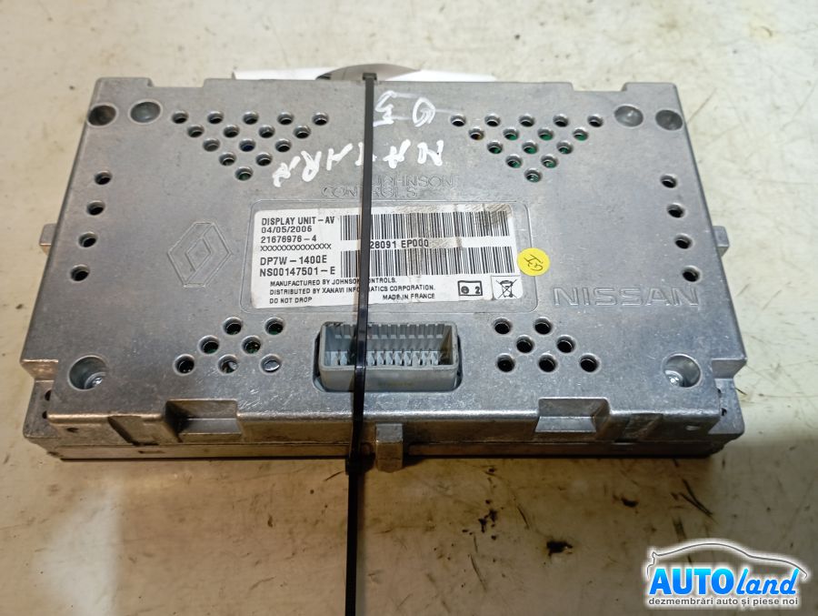 Display NISSAN NAVARA (D40) 2004-2025 Cod DP7W1400E 