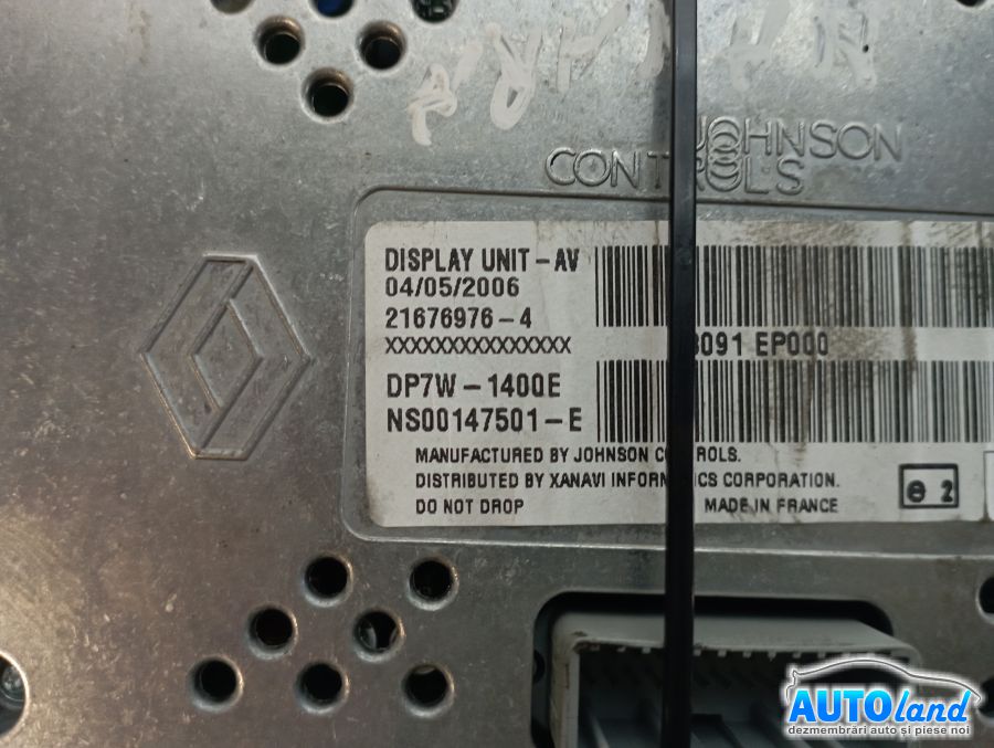 Display NISSAN NAVARA (D40) 2004-2025 Cod DP7W1400E 