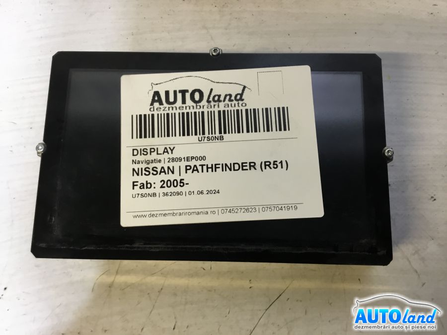 Display NISSAN PATHFINDER (R51) 2005-2025 Cod 28091EP000 