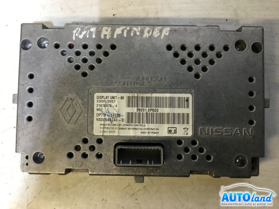 Display NISSAN PATHFINDER (R51) 2005-2025 Cod 28091EP000 