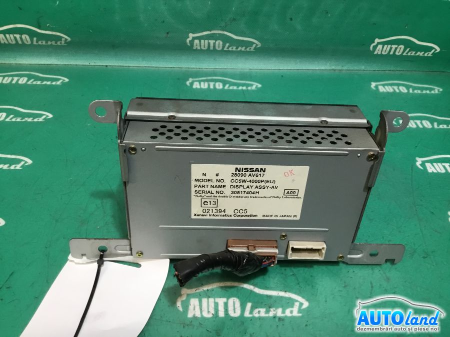 Display NISSAN PRIMERA (P12) 2002-2025 Cod 28090AV617 