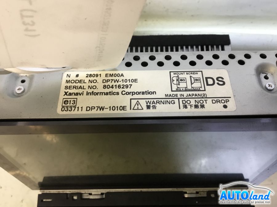 Display NISSAN X-TRAIL (T31) 2007-2025 Cod 28091EM00A 