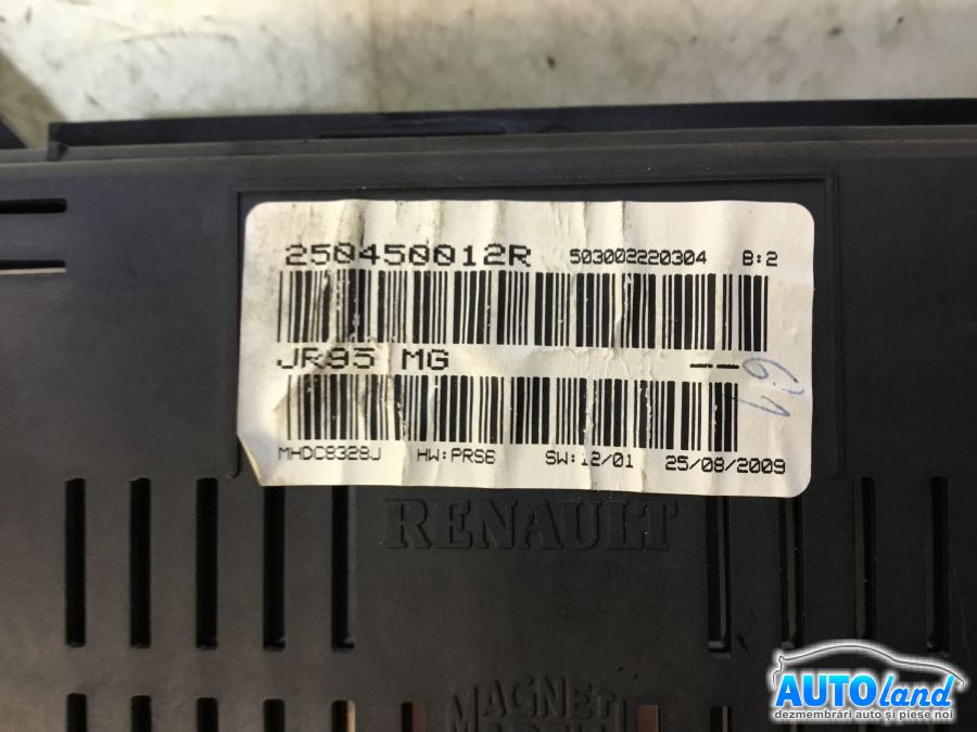 Display RENAULT SCENIC III (JZ0/1_) 2009-2025 Cod 250450012R 