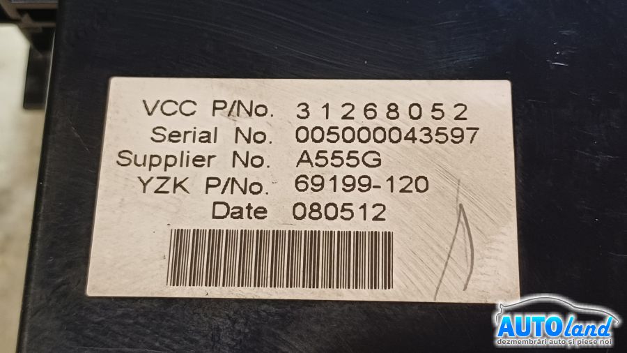 Display VOLVO C70 Cabriolet 2006-2025 Cod 31268052 