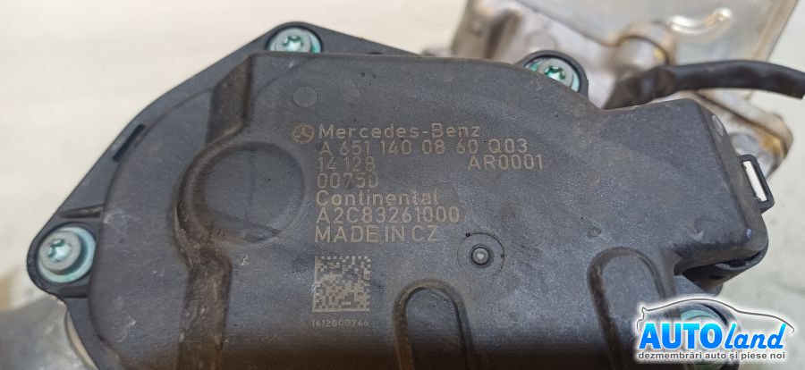 EGR MERCEDES-BENZ E-CLASS (W212) 2009-2026 Cod A6511400860 