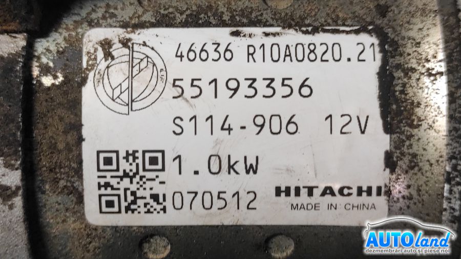 Electromotor FIAT BRAVO II (198) hatchback 2006-2025 Cod 55193356 