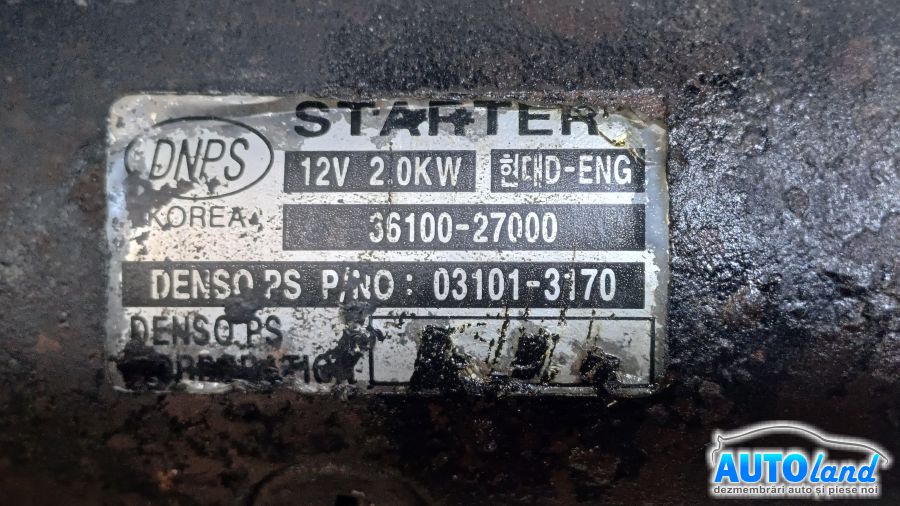 Electromotor HYUNDAI TUCSON (JM) 2004-2025 Cod 3610027000 