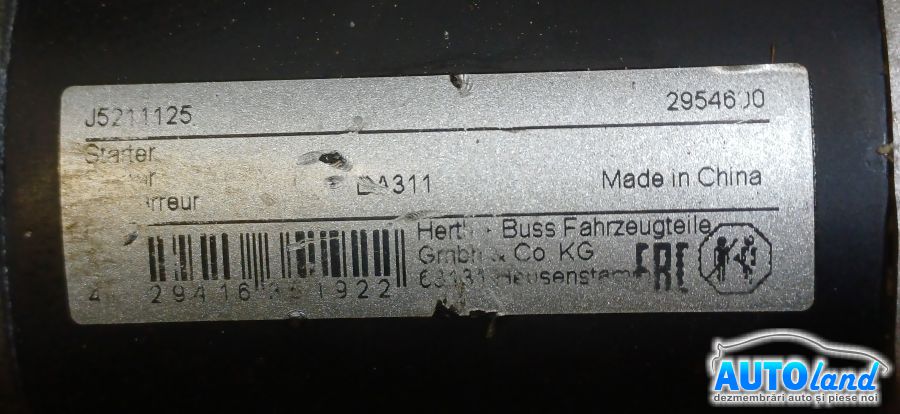 Electromotor NISSAN MICRA IV (K13) 2010-2025 Cod J5211125 