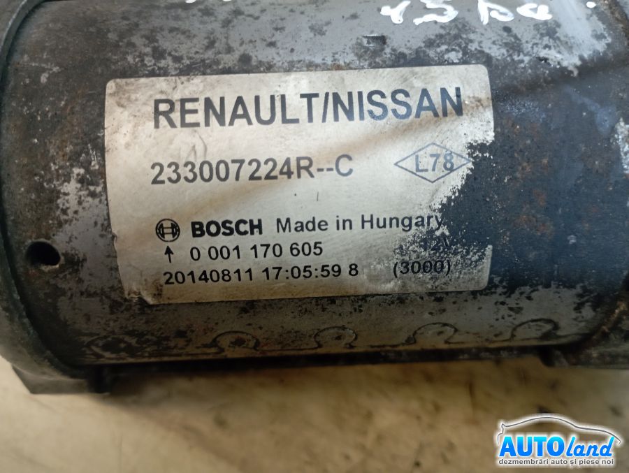 Electromotor NISSAN QASHQAI (J10,JJ10) 2007-2025 Cod 233007224R 