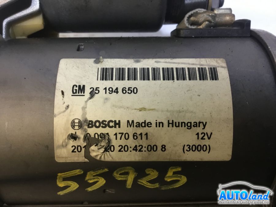Electromotor OPEL Mokka X 2016-2019 Cod 25194650 