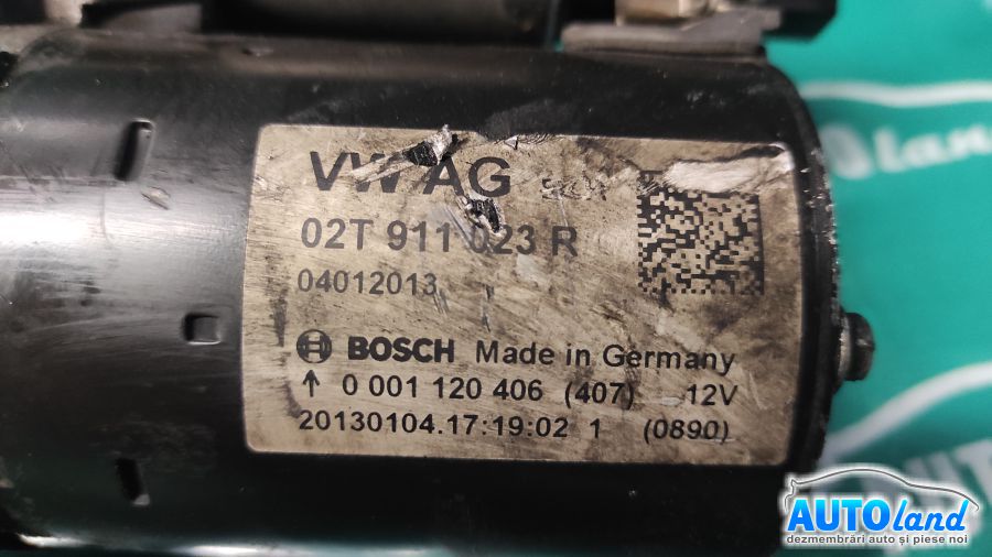 Electromotor VOLKSWAGEN GOLF V (1K1) 2003-2025 Cod 02T911023R 