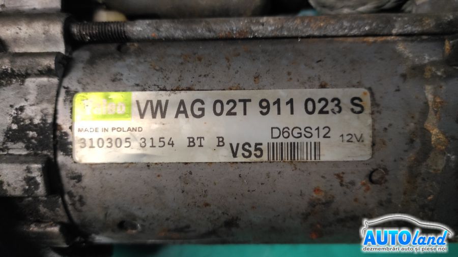 Electromotor VOLKSWAGEN GOLF V (1K1) 2003-2025 Cod 02T911023S 