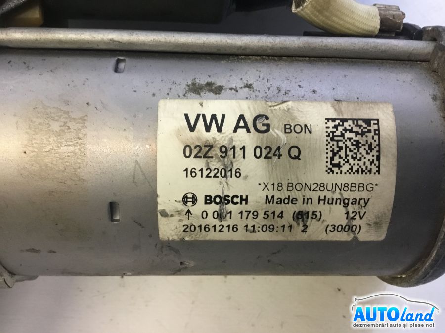 Electromotor VOLKSWAGEN GOLF VII 2012-2025 Cod 02Z911024Q 