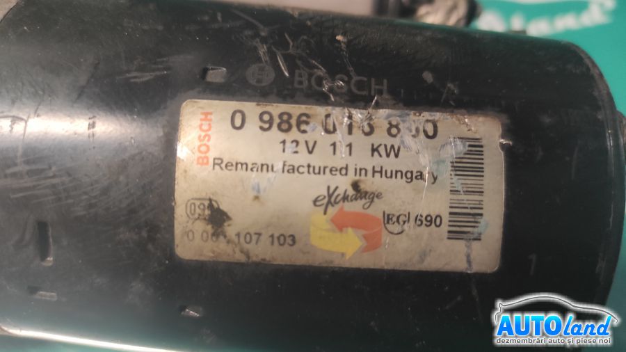 Electromotor VOLKSWAGEN LUPO (6X1,6E1) 1998-2005 Cod 0986016800 