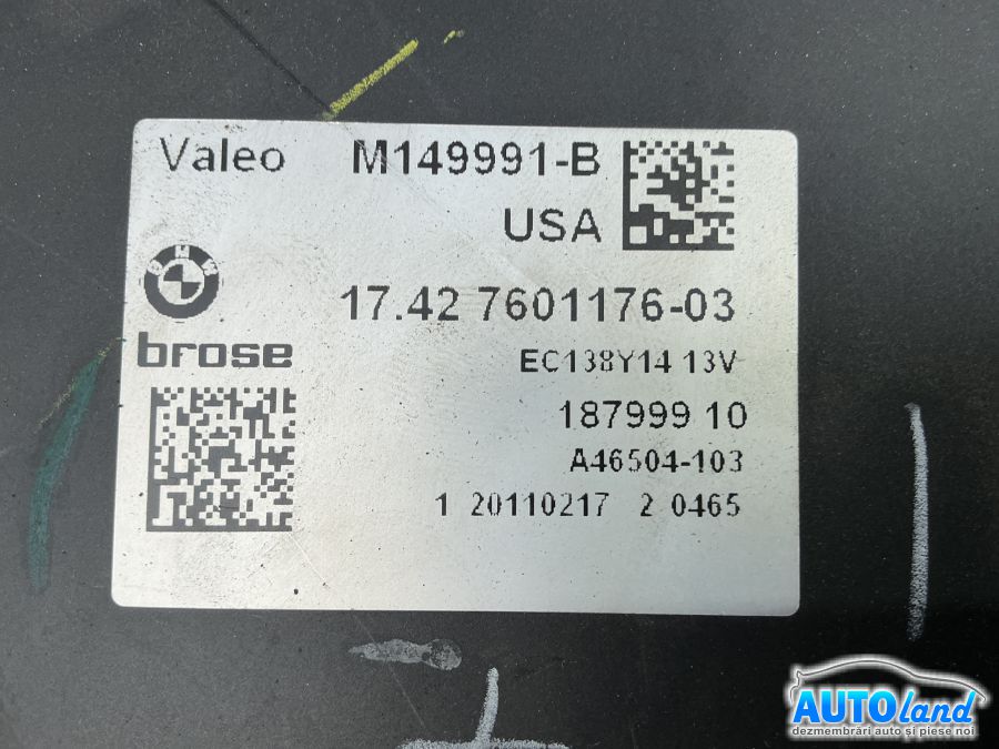 Electroventilator Radiator Racire BMW X3 (F25) 2010-2014 Cod 7601176 