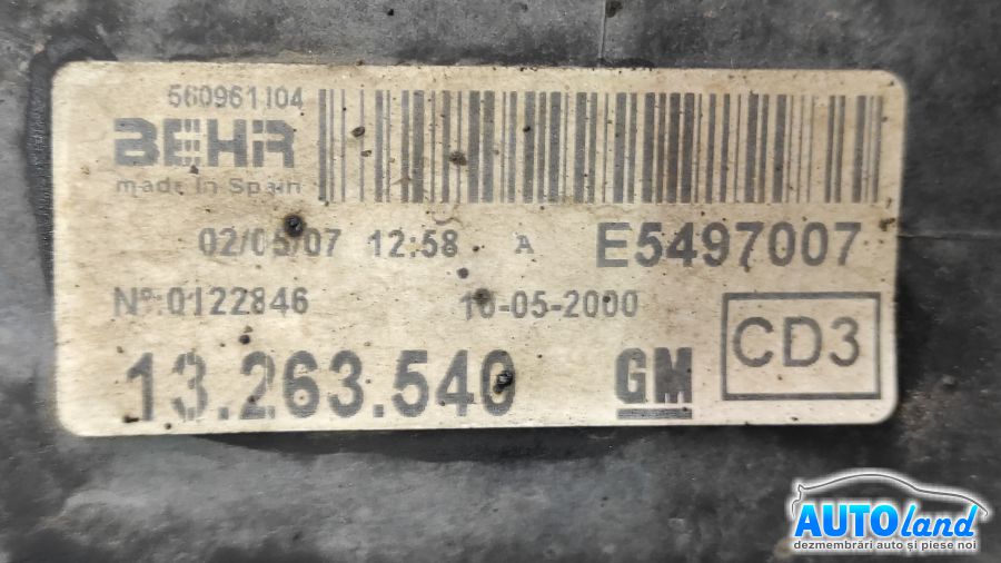 Electroventilator Radiator Racire OPEL CORSA D 2006-2025