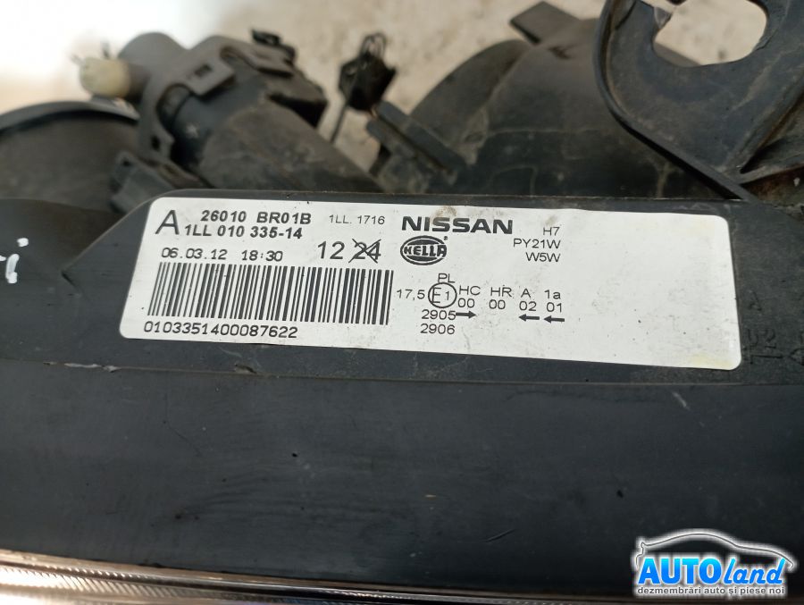 Far Dreapta NISSAN QASHQAI (J10,JJ10) 2007-2026 Cod 26010BR01B 