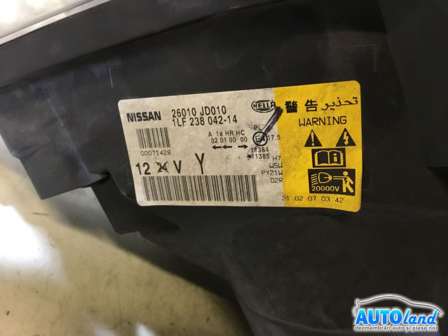 Far Dreapta NISSAN QASHQAI (J10,JJ10) 2007-2025 Cod 26010JD010 