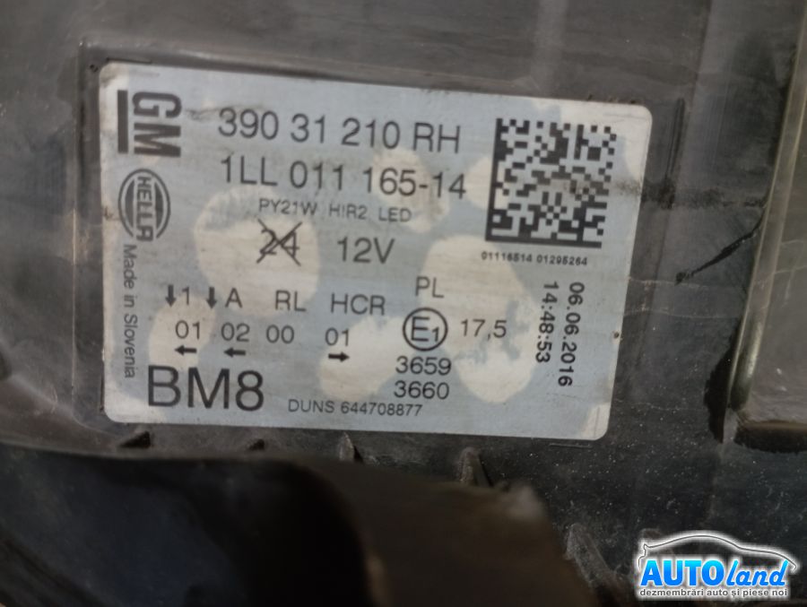 Far Dreapta OPEL INSIGNIA 2008-2025 Cod 39031210 