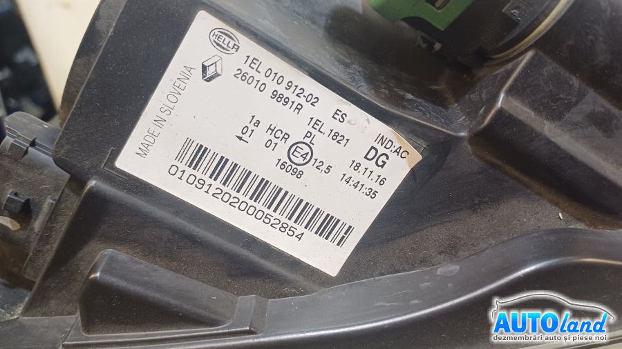 Far Dreapta RENAULT ZOE 2012-2025 Cod 260109891R 