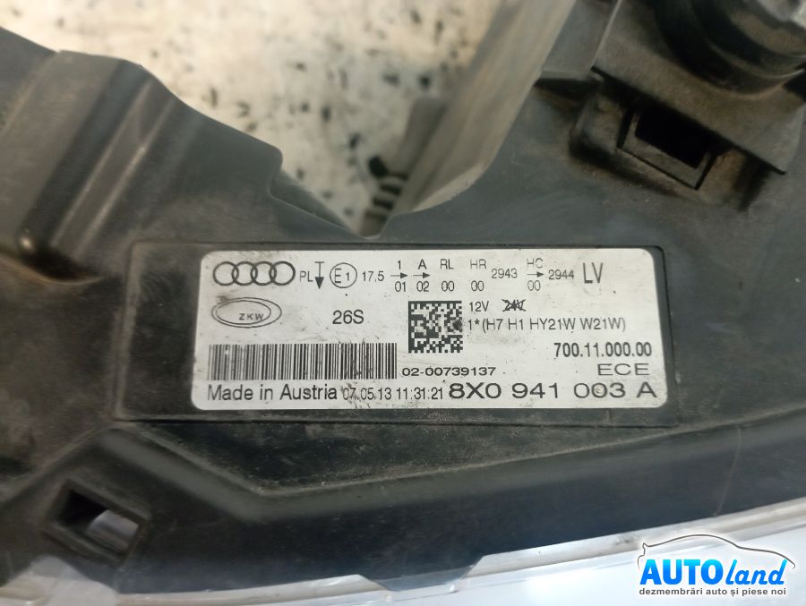 Far Stanga AUDI A1 (8X1) 2010-2026 Cod 8X0941003A 