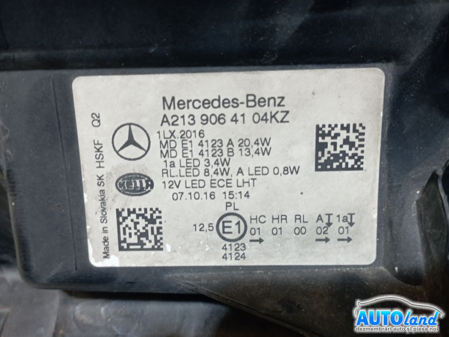 Far Stanga MERCEDES-BENZ E-class (W213) 2016-2020 Cod A2139064104 