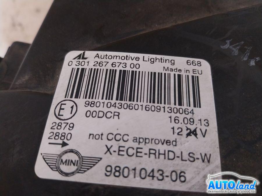 Far Stanga MINI COUNTRYMAN (R60) 2010-2014 Cod 9801043 