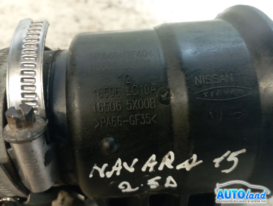 Furtun Intercooler Turbo NISSAN NAVARA (D40) 2004-2026 Cod 16506LC10A 