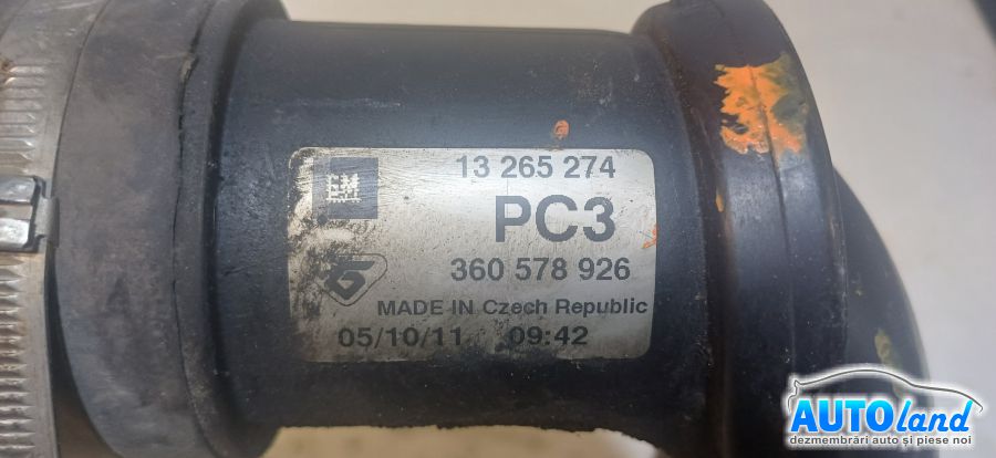 Furtun Intercooler Turbo OPEL ASTRA J hatchback 2009-2026 Cod 13265274 