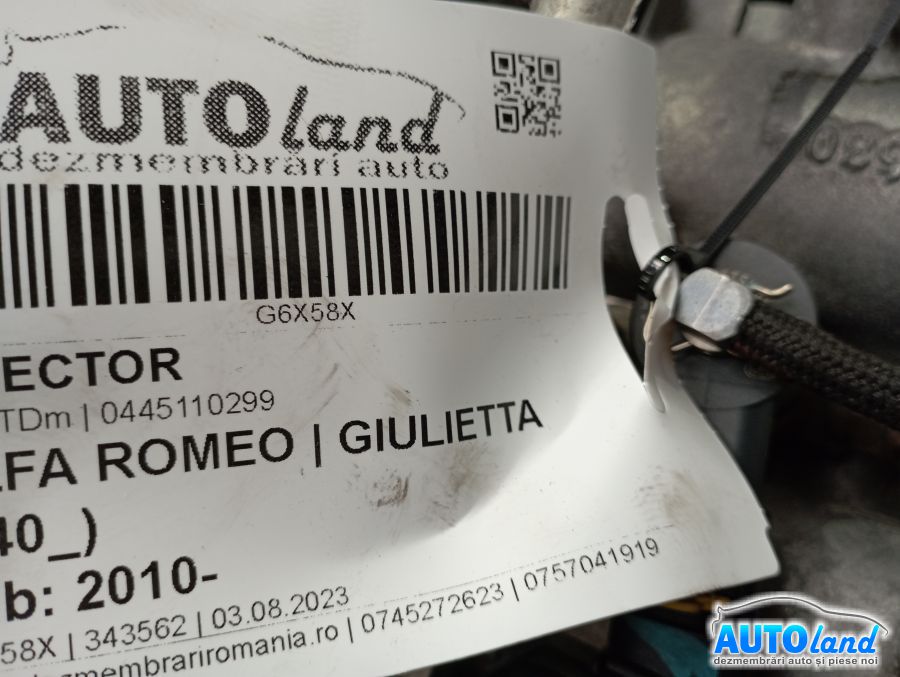 Injector ALFA ROMEO GIULIETTA (940_) 2010-2025 Cod 0445110299 