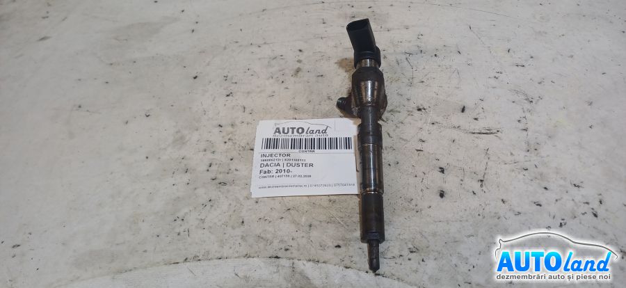 Injector DACIA DUSTER 2010-2026 Cod 8201100113 