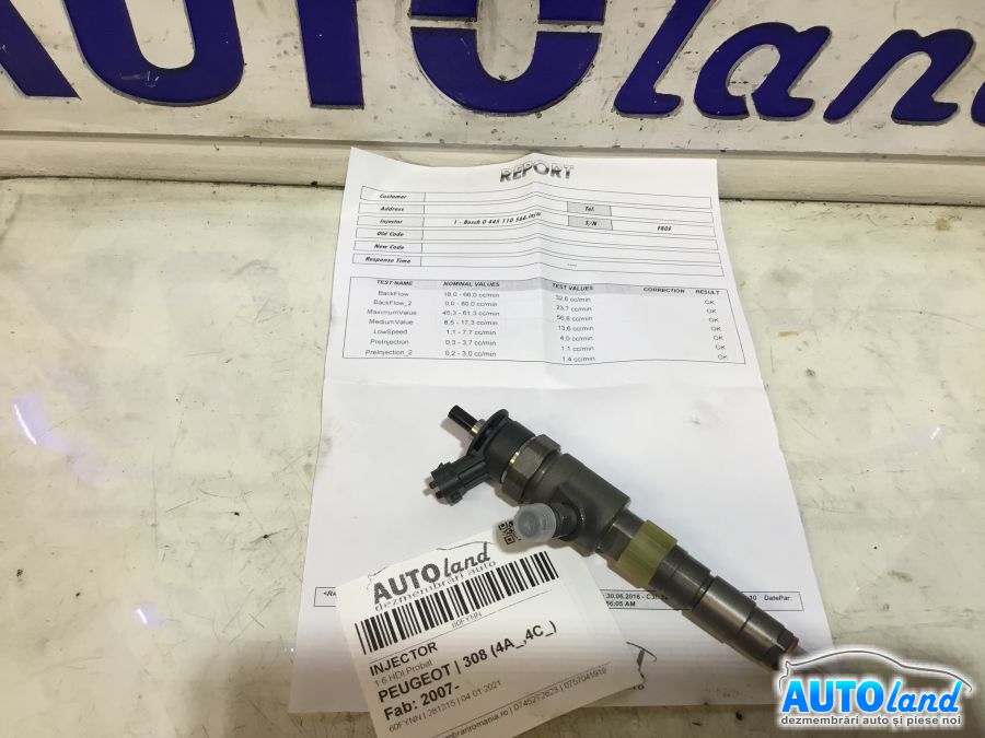 Injector PEUGEOT 308 (4A_,4C_) 2007-2025 Cod 0445110566 